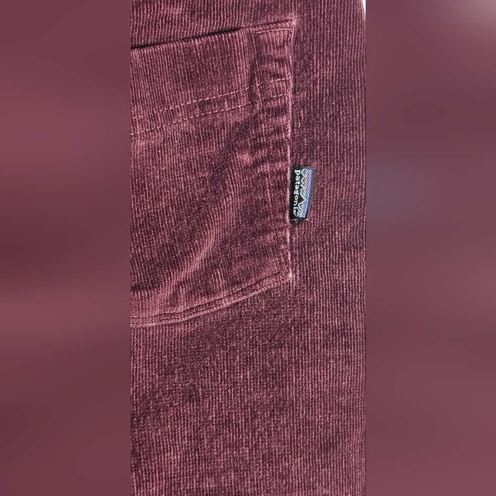 EUC Patagonia Women's Corduroy Mini Skirt Maroon Sz 2 Organic Cotton Y2K 90s - Picture 6 of 11